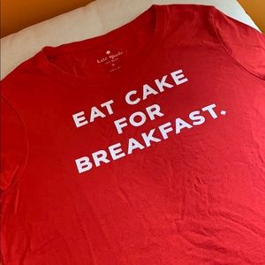 ♠️ Kate Spade Eat Cake For Breakfast t-shirt